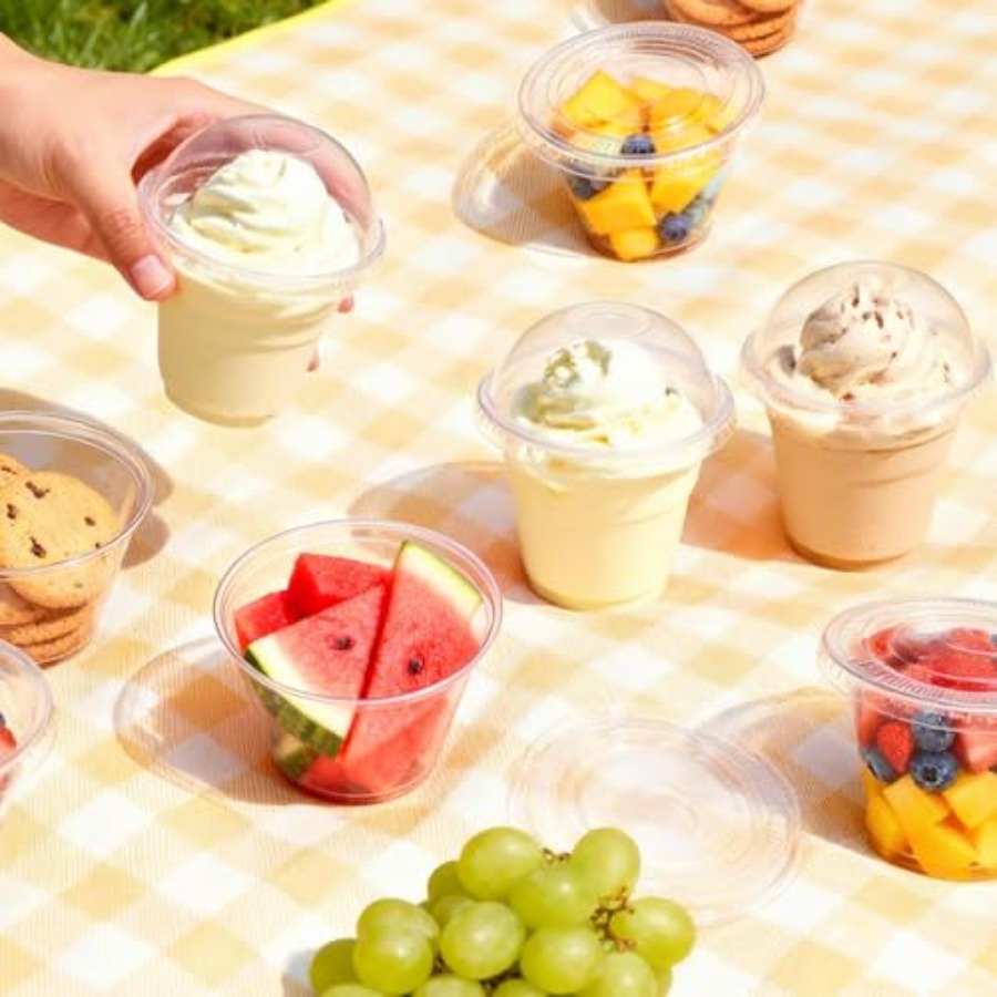 200 Pack 9 oz Clear Plastic Cu - Plastic Dome Clear บทวิจารณ์และราคา