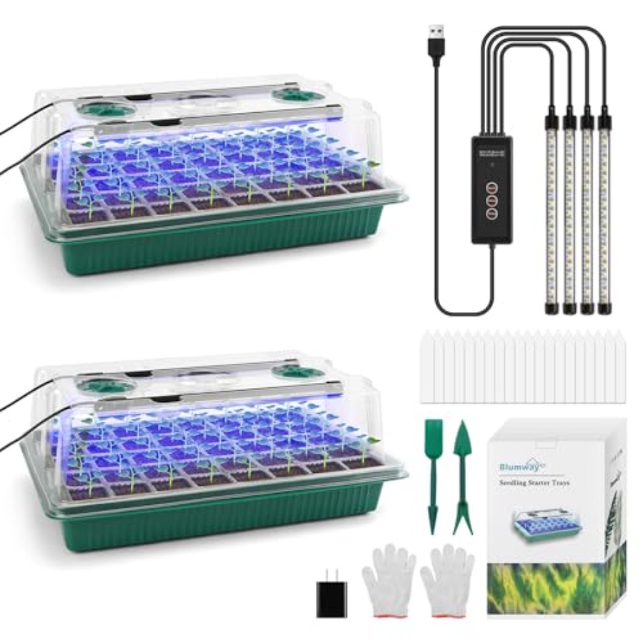Seed Starter Tray with Grow Li - Humidity Dome Kit บทวิจารณ์และราคา
