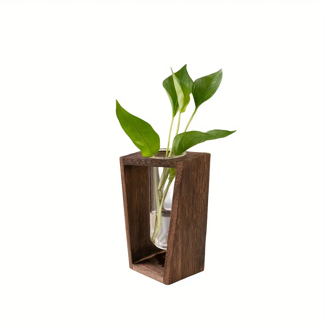 Modern Wood Propagation Vase - - Propagation Station Vase บทวิจารณ์และราคา
