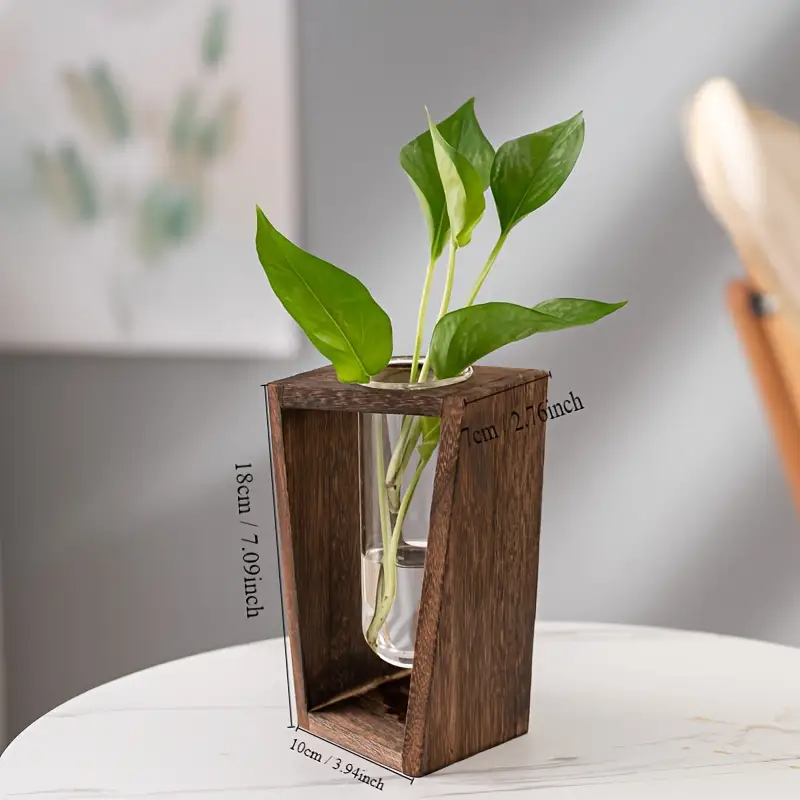 Modern Wood Propagation Vase - - Propagation Station Vase บทวิจารณ์และราคา
