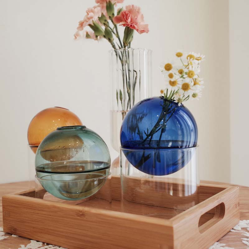 Mini Round Flower Vase Hydropo - Propagation Station Vase บทวิจารณ์และราคา