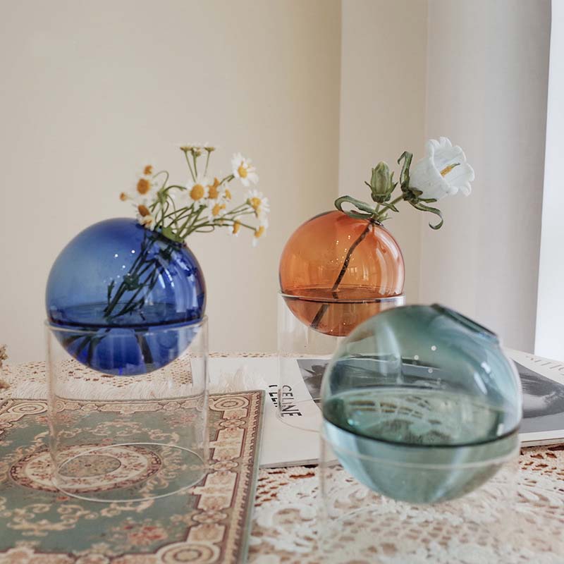 Mini Round Flower Vase Hydropo - Propagation Station Vase บทวิจารณ์และราคา