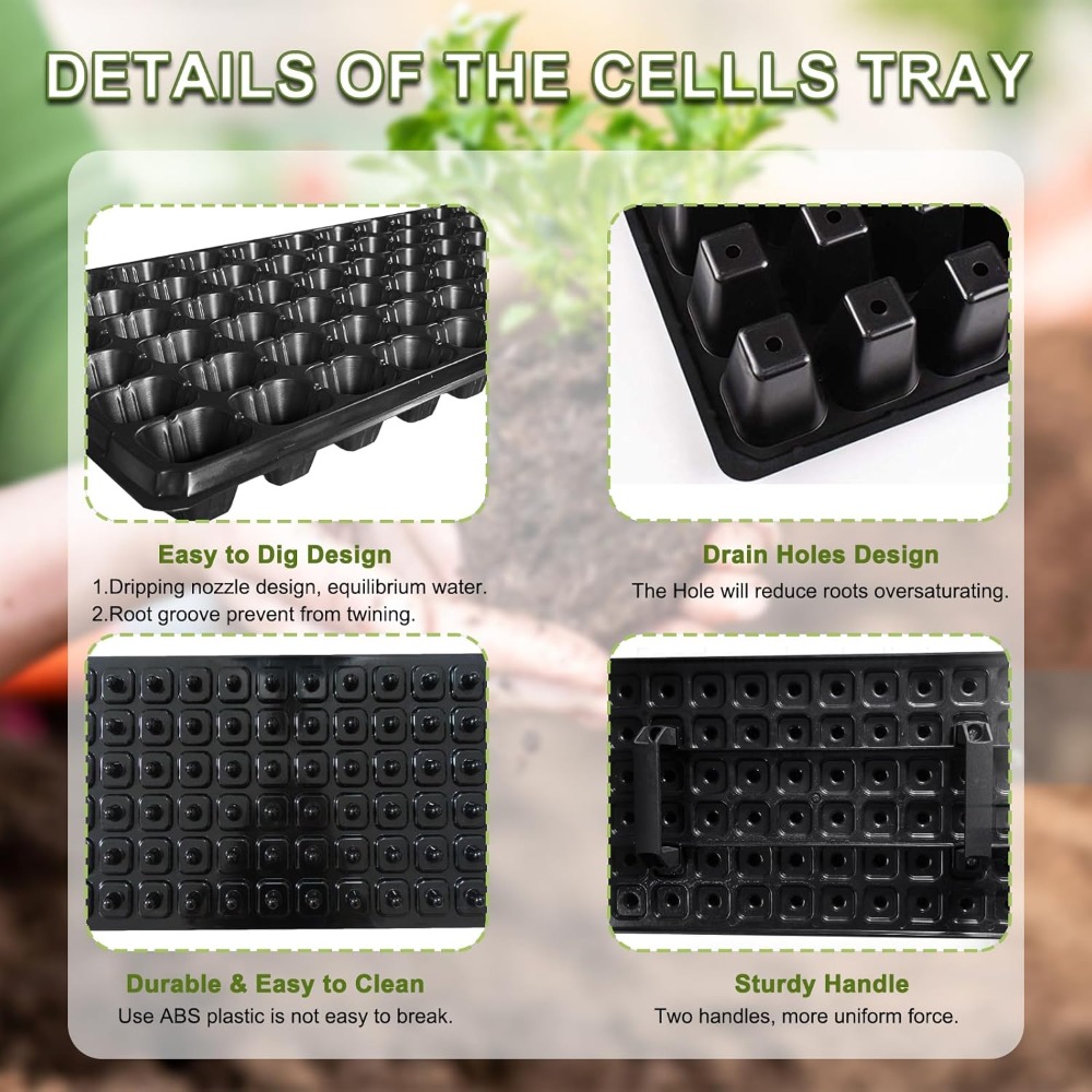 72 Cell Seed Starter Trays wit - Propagation Tray 72 บทวิจารณ์และราคา