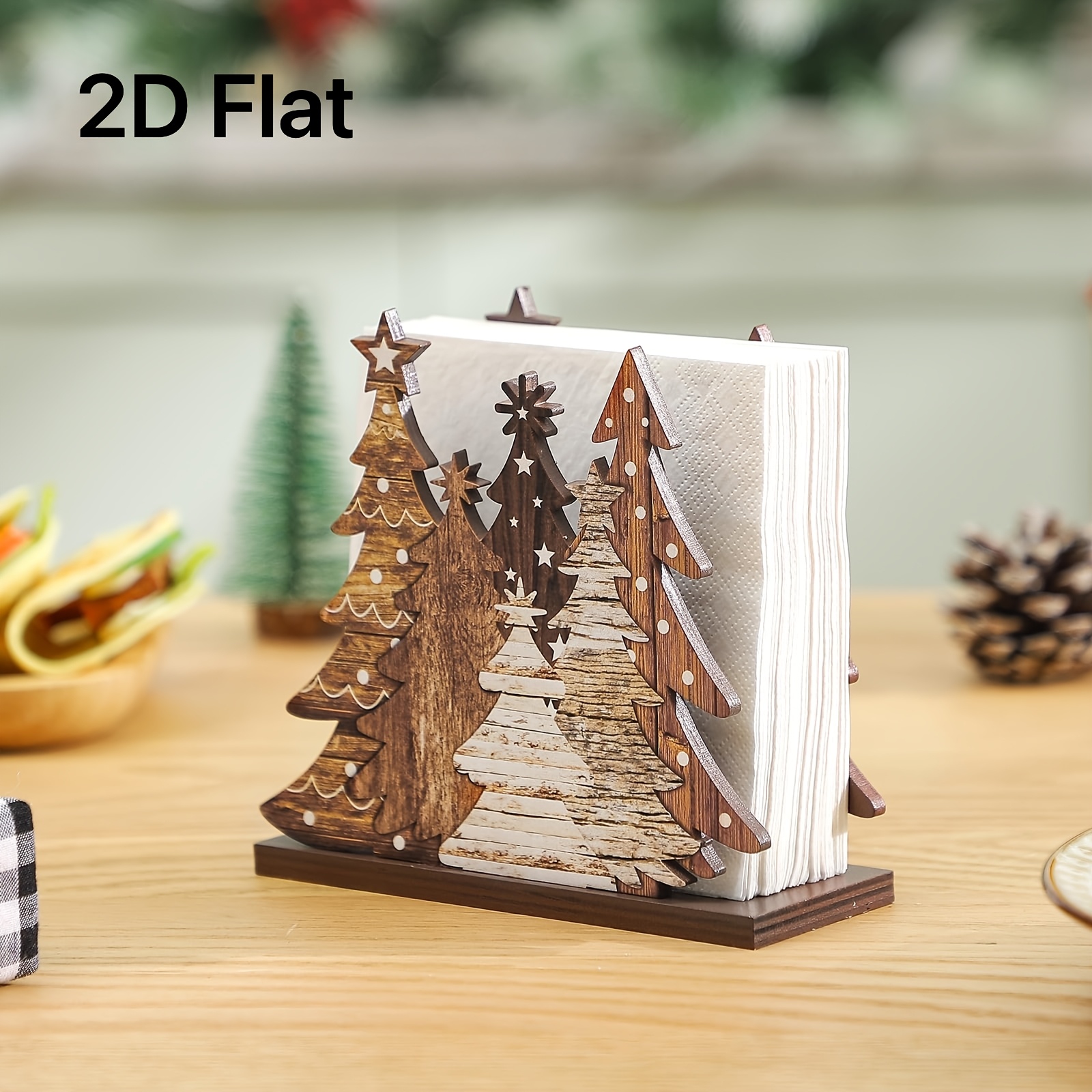 1pc 2D Flat Christmas Tree Tis - Agar Tissue Culture บทวิจารณ์และราคา