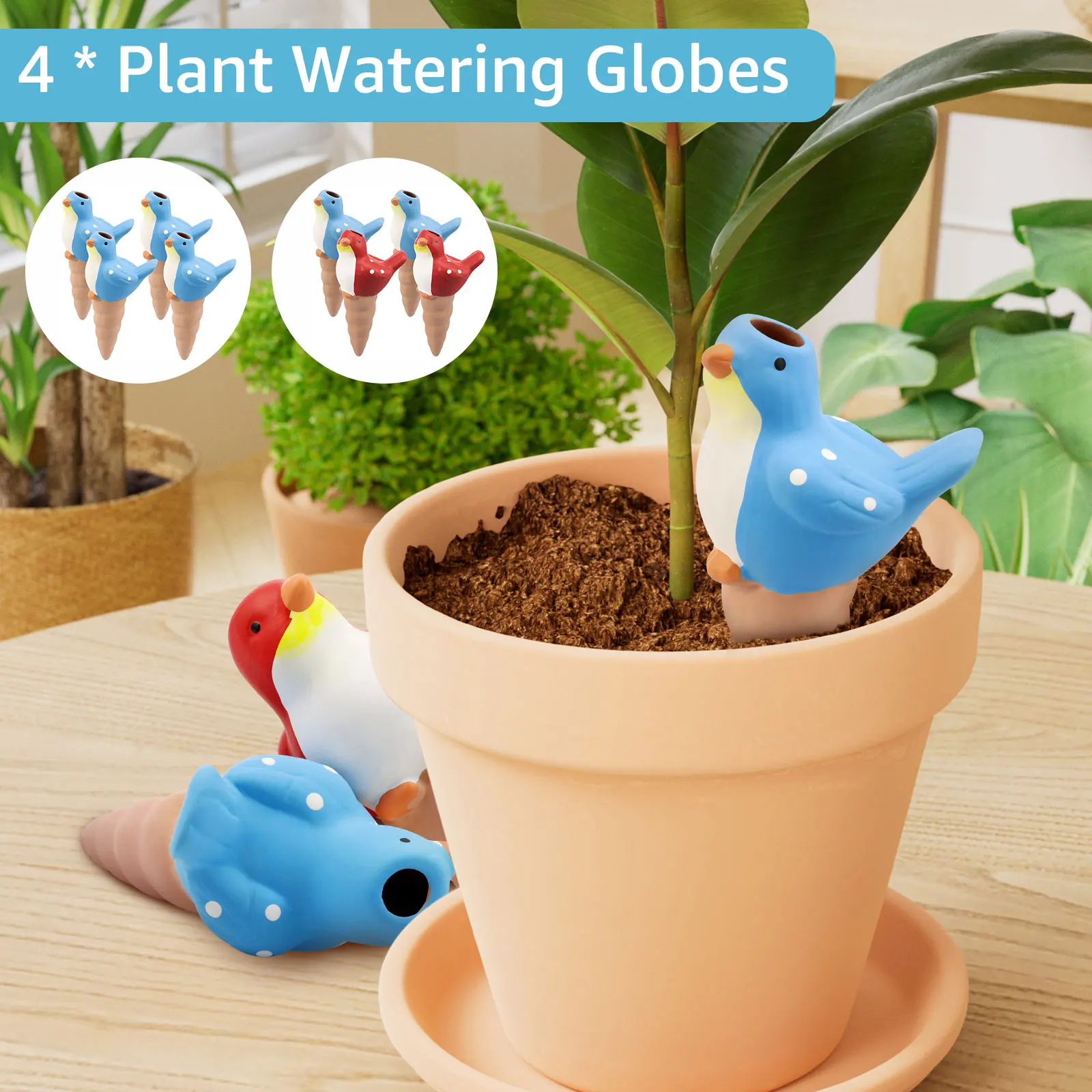 4Pcs Automatic Plant Watering  - Self Watering Insert บทวิจารณ์และราคา