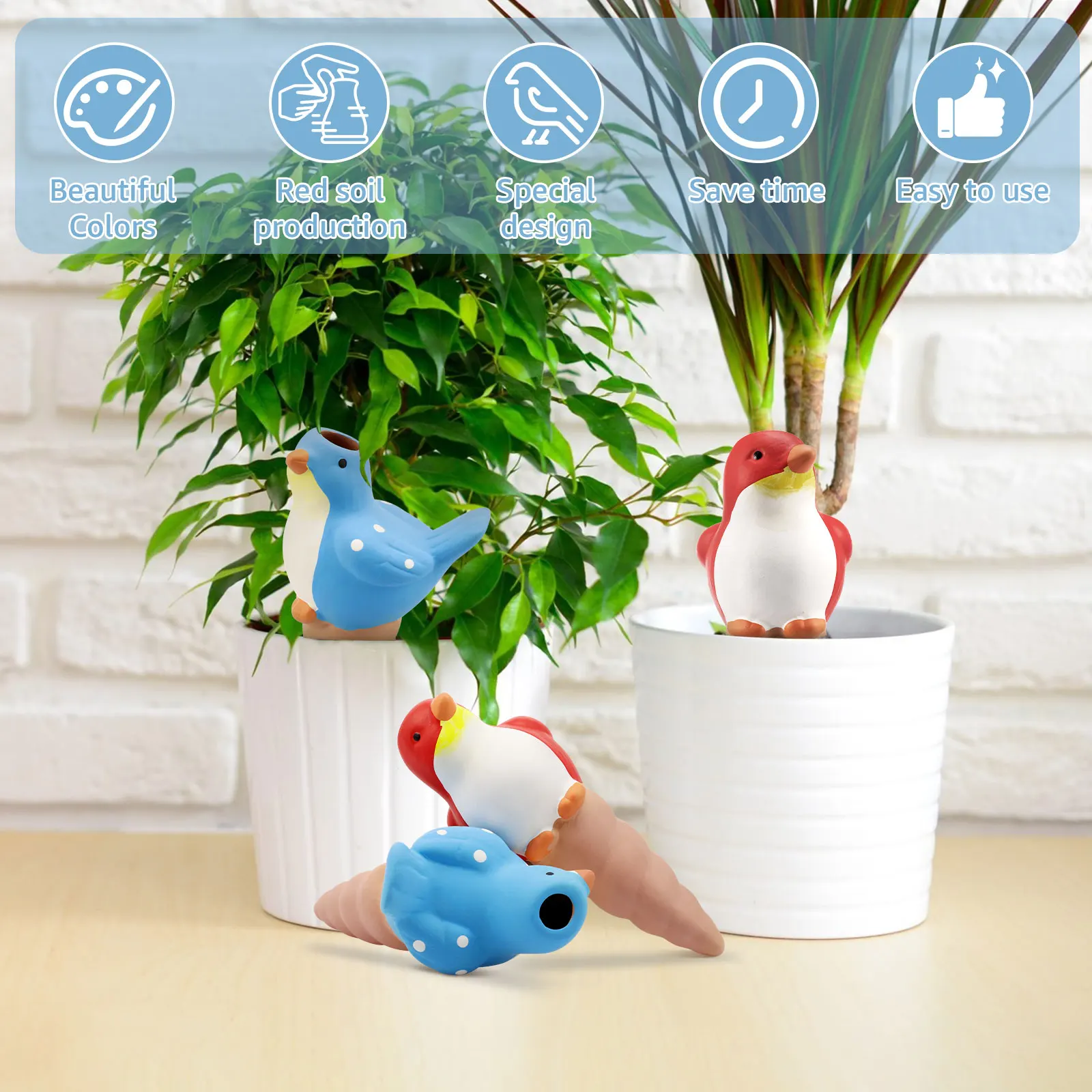 4Pcs Automatic Plant Watering  - Self Watering Insert บทวิจารณ์และราคา