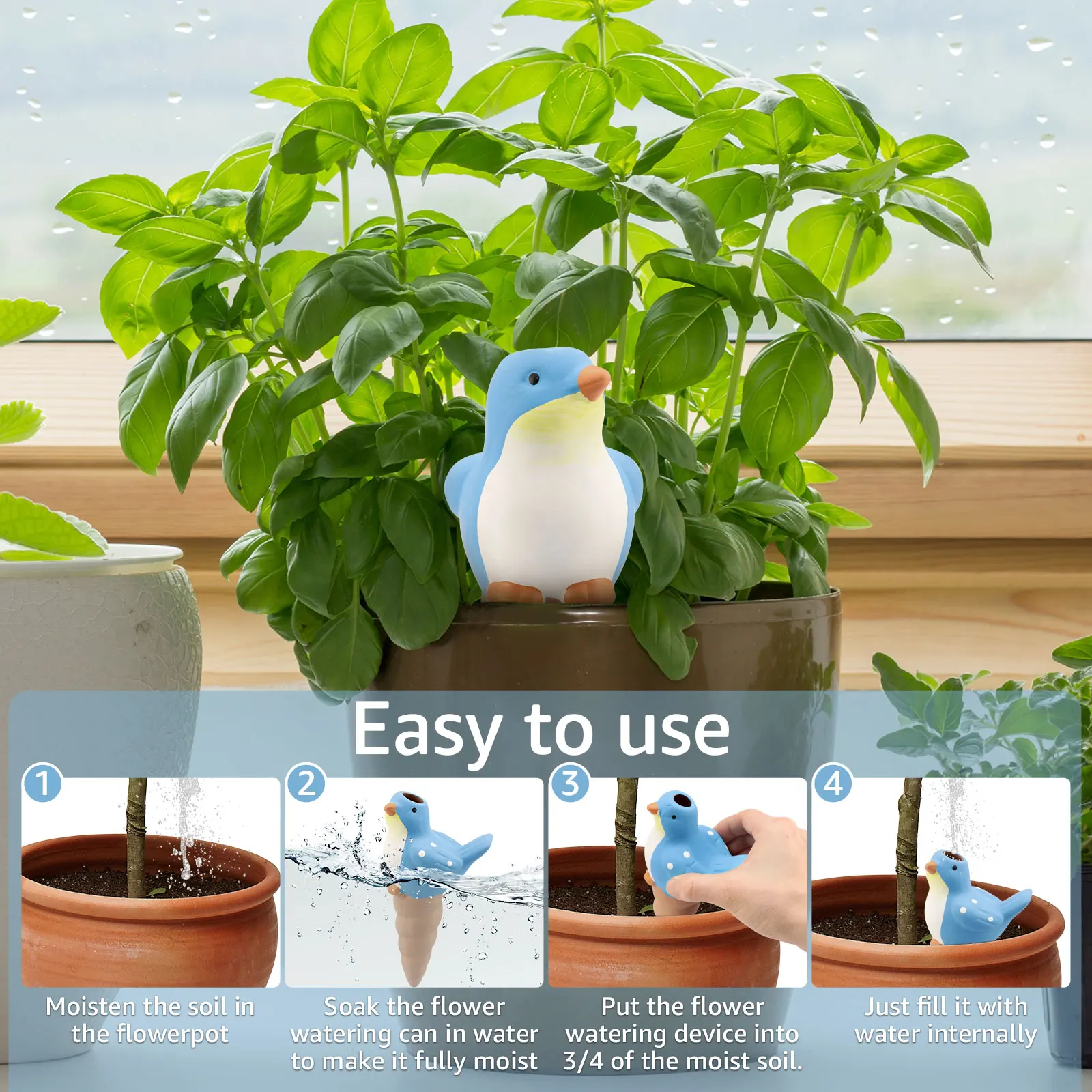 4Pcs Automatic Plant Watering  - Self Watering Insert บทวิจารณ์และราคา